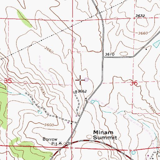 Topographic Map of Waller Reservoir 4, OR