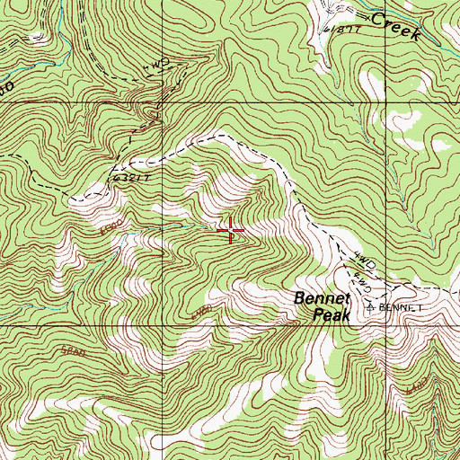 Topographic Map of Lookout Spring, OR