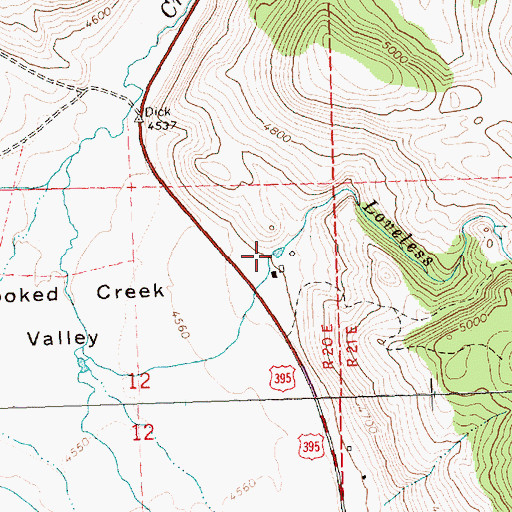 Topographic Map of Reynolds Reservoir, OR