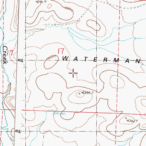 Topographic Map of Low Gilchrist Spring, OR