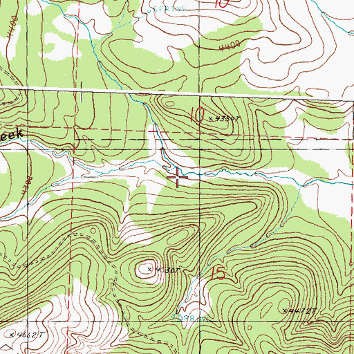 Topographic Map of McKay Creek, OR