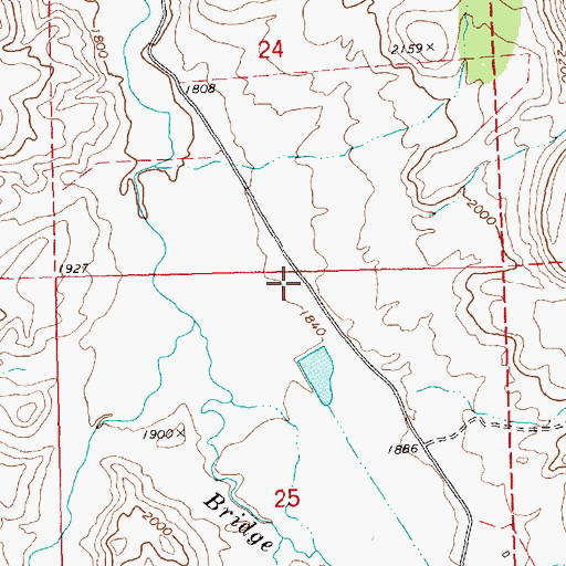 Topographic Map of Seward Post Office (historical), OR