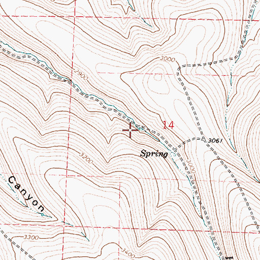 Topographic Map of Stuckey Butte Reservoir, OR