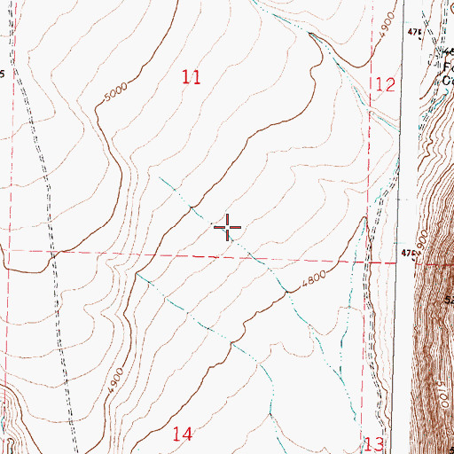 Topographic Map of North Desert Waterhole Number Thirty-Two, OR