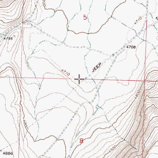 Topographic Map of Speck Waterhole, OR