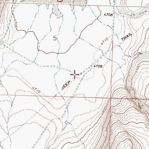 Topographic Map of Flyspeck Waterhole, OR