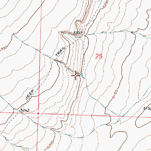 Topographic Map of Orejana Waterhole, OR