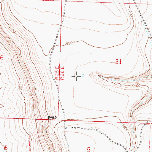Topographic Map of Kit Canyon Waterhole, OR