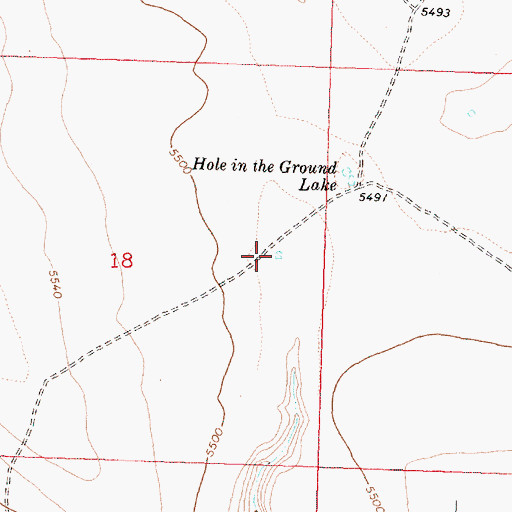 Topographic Map of Lakehole in the Ground Waterhole, OR