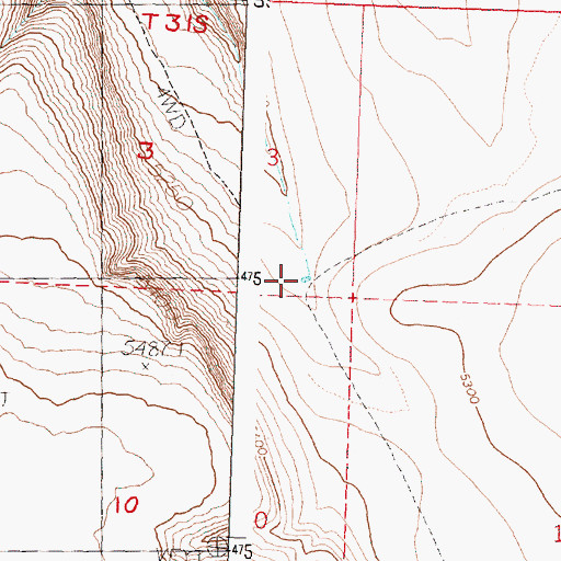 Topographic Map of West Draw Waterhole, OR