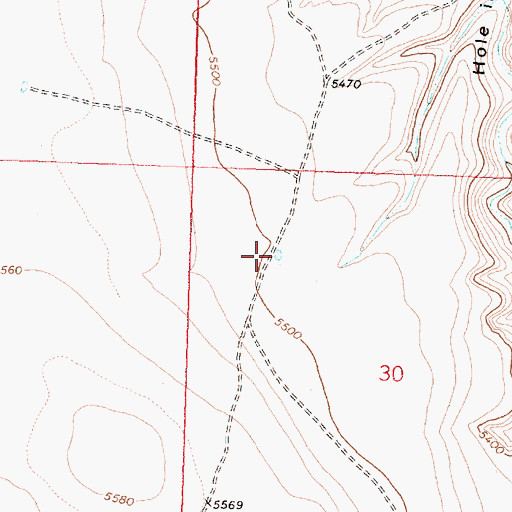 Topographic Map of Peters Waterhole, OR