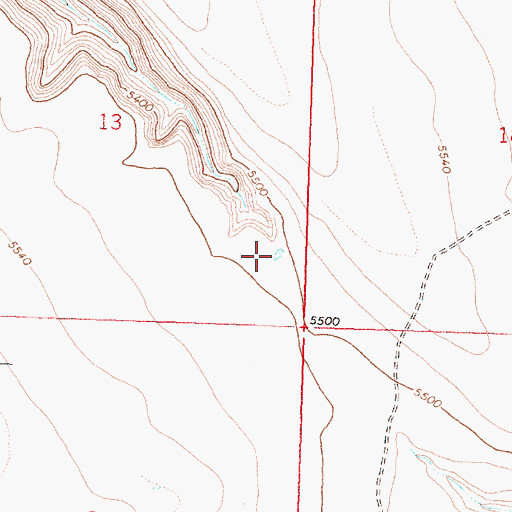 Topographic Map of Common Bedground Waterhole, OR