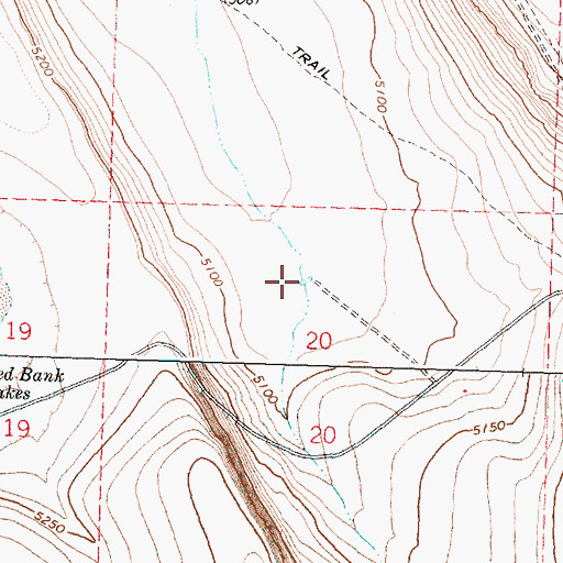 Topographic Map of Lynch Gulch Waterhole, OR