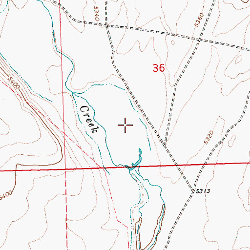 Topographic Map of Fitzgerald Ditches, OR