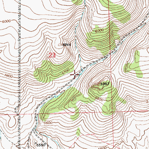 Topographic Map of Upper Juniper Reservoir, OR