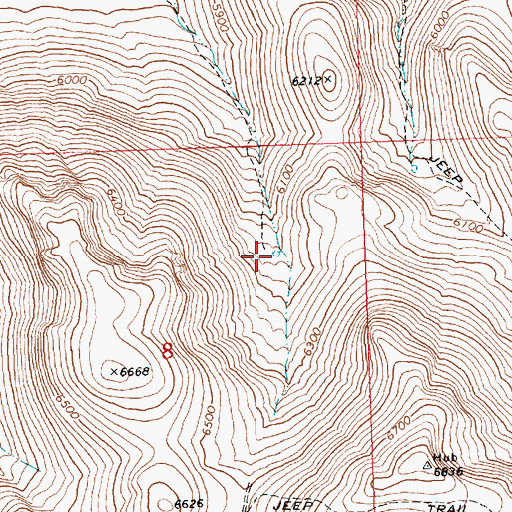 Topographic Map of Spring Reservoir, OR