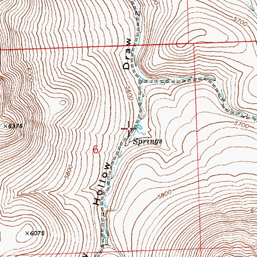 Topographic Map of General Reservoir, OR