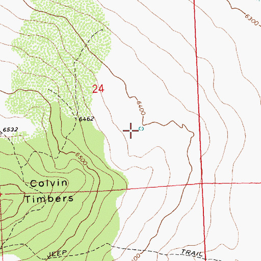 Topographic Map of Spawn Reservoir, OR