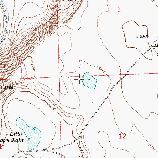 Topographic Map of Boy Lake Waterhole, OR