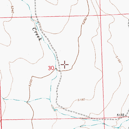 Topographic Map of Soup Lake Waterhole, OR