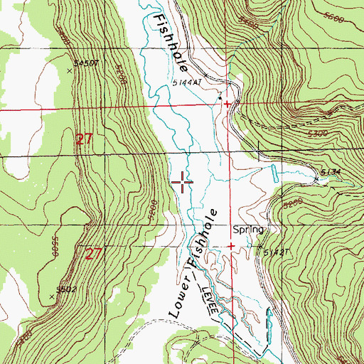 Topographic Map of Lost Valley Creek, OR