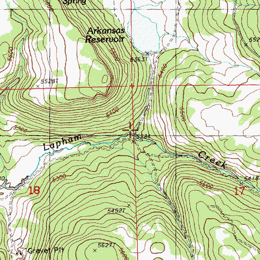 Topographic Map of Wilson Creek, OR