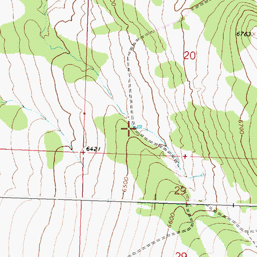 Topographic Map of Lassie Waterhole, OR
