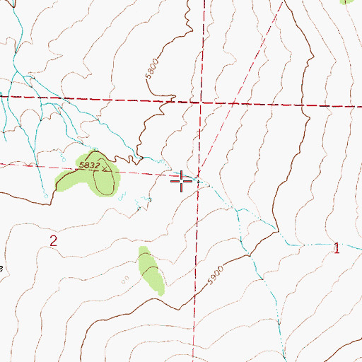 Topographic Map of Boulder Waterhole, OR