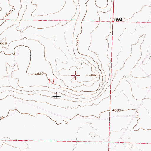 Topographic Map of Dudeck Ridge, OR