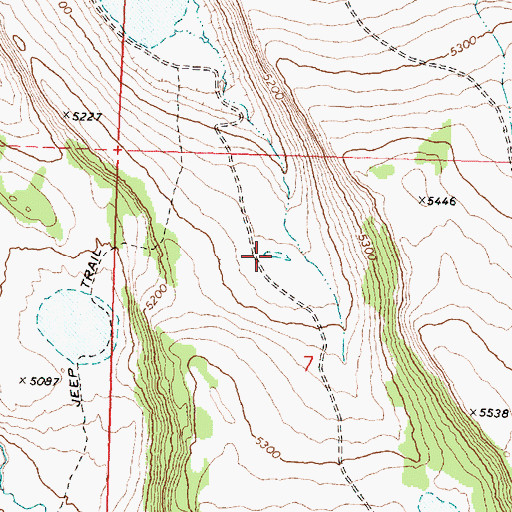 Topographic Map of Six Pack Reservoir Number Four, OR