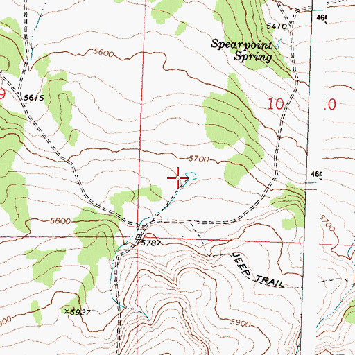 Topographic Map of Expand Reservoir Number Thirty, OR