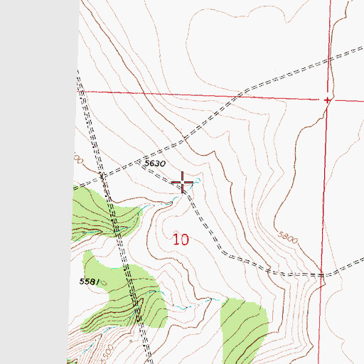 Topographic Map of Bug Waterhole, OR