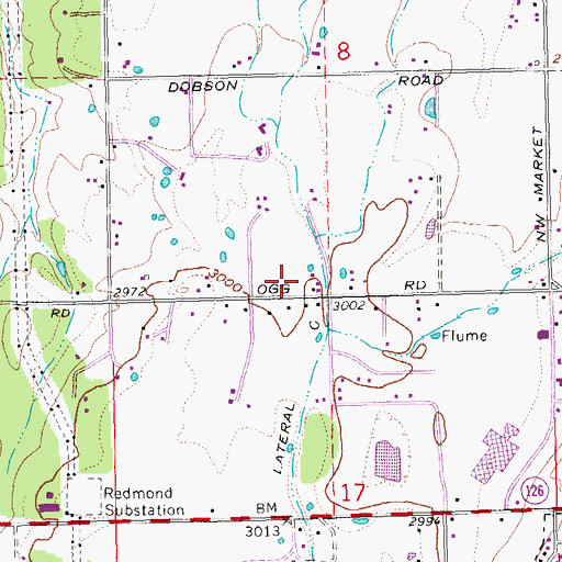 Topographic Map of KPRB-AM, OR