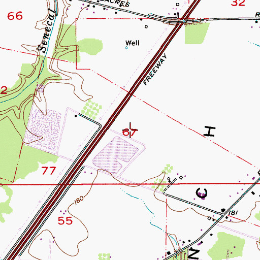 Topographic Map of KWRC-AM, OR