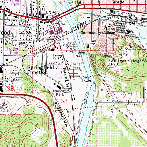 Topographic Map of KZEL-AM, OR