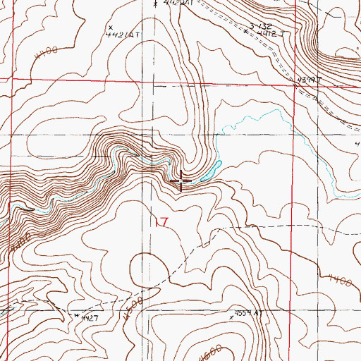 Topographic Map of Oron Thompson Dam, OR
