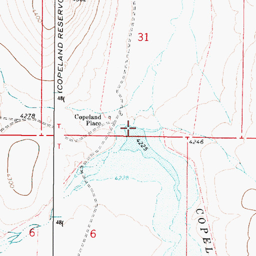 Topographic Map of Butte Dam, OR