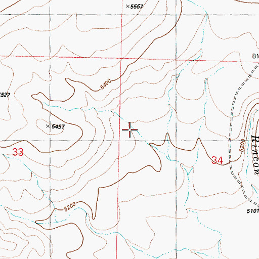 Topographic Map of McDade Reservoir, OR