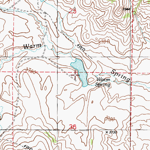 Topographic Map of Sitz Dam, OR