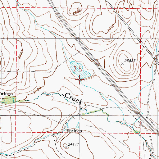 Topographic Map of Benson Dam, OR