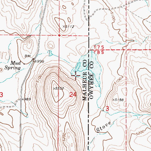 Topographic Map of Salt Lick Dam, OR