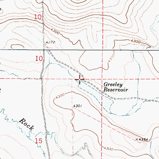 Topographic Map of Greenley Dam, OR