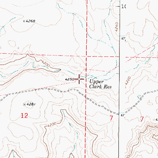 Topographic Map of Clark Dam Number 1, OR