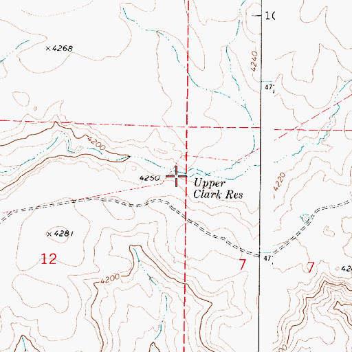 Topographic Map of Clark Dam Number 2, OR