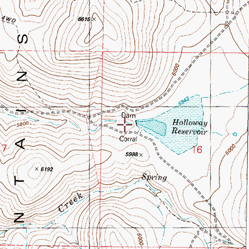 Topographic Map of Oriana Dam, OR
