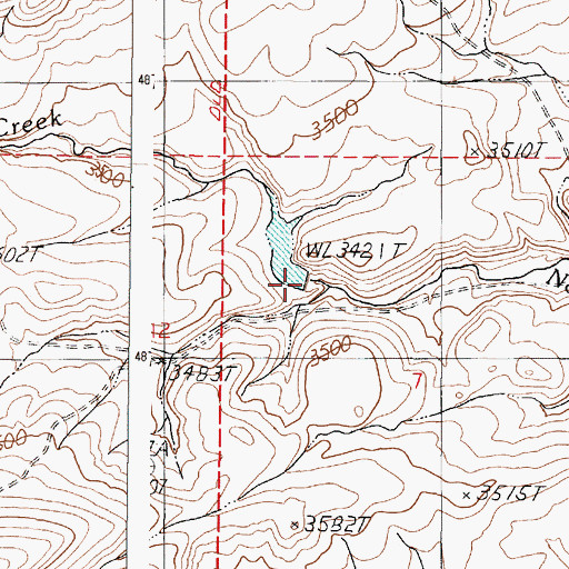 Topographic Map of Becker Dam, OR