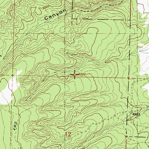 Topographic Map of Rock Creek Dam, OR