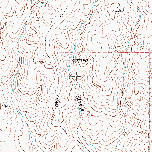Topographic Map of J Reservoir, OR