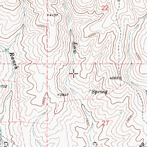 Topographic Map of K Reservoir, OR