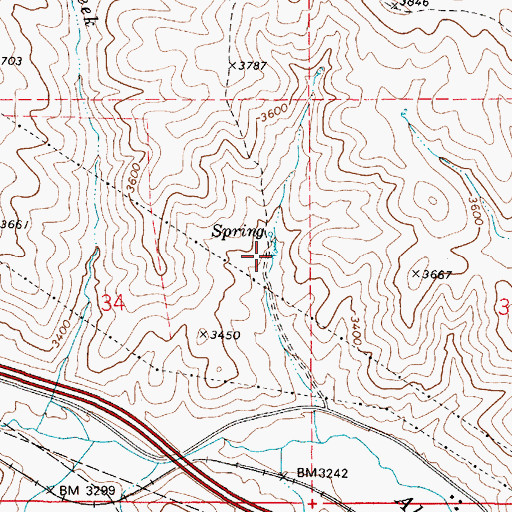 Topographic Map of O Reservoir, OR